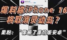 最新灵动岛爆料,颠覆传统，引领智能交互新潮流”